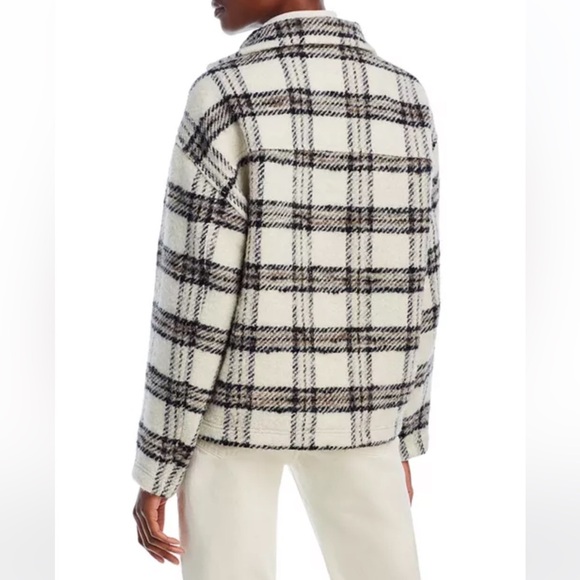 IRO Paris Bika Checked Wool-Blend Half-Zip Sweater Plaid NWT Size 38 - Picture 12 of 16